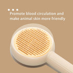 Side profile of Flynovate self cleaning comb for dogs and cats