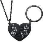 Gift set packaging for Ralukiia cat and dog owner necklace.