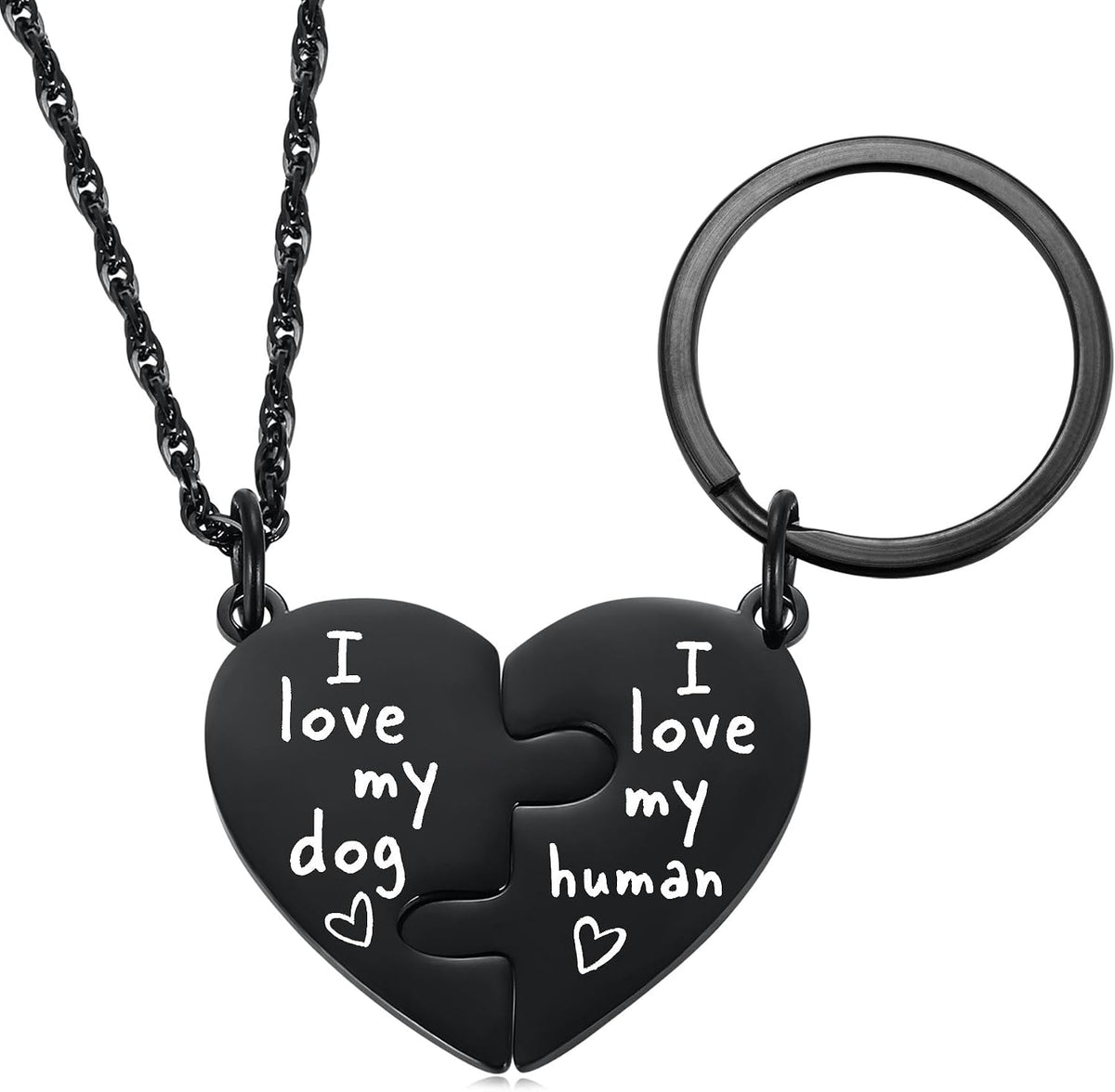 Gift set packaging for Ralukiia cat and dog owner necklace.