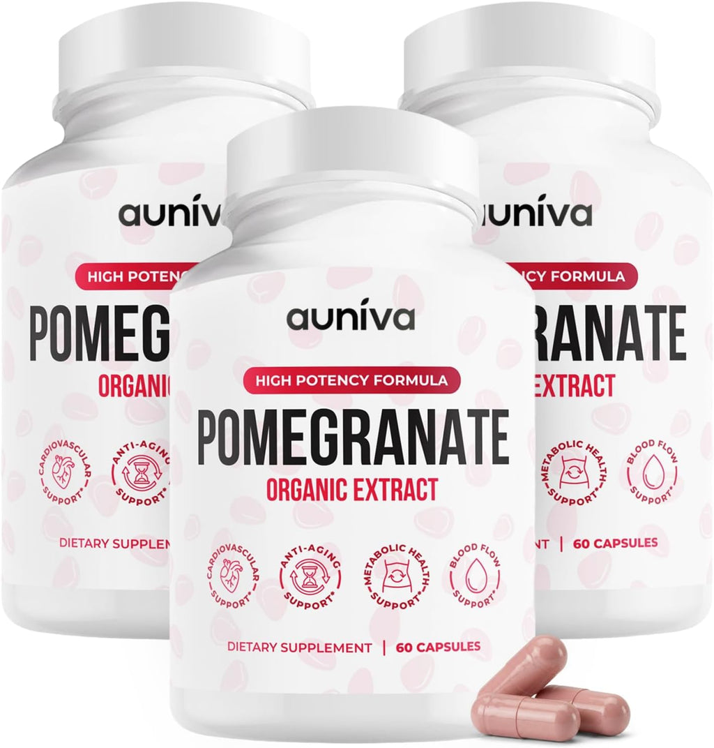 Organic Pomegranate Capsules 700mg - Pomegranate Fruit Extract Supplement - Organic Pomegranate Extract for Antioxidant, Heart & Energy Support - Ancient Wellness Formula - 60 Capsules - Image 9