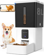 Large Breed Automatic Dog Feeder with 1080P HD Camera: 12L/50 Cups 20-Day Food Capacity for Busy Pet Owners - Anti-Clog 0.78inch Wide Outlet for Large Kibble - Image 10