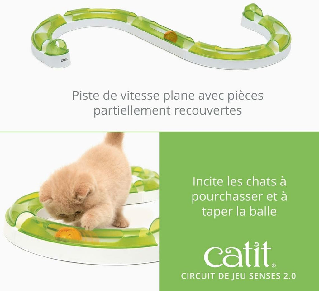 Cat tracking toy designed for all breed sizes to stimulate natural chasing instincts