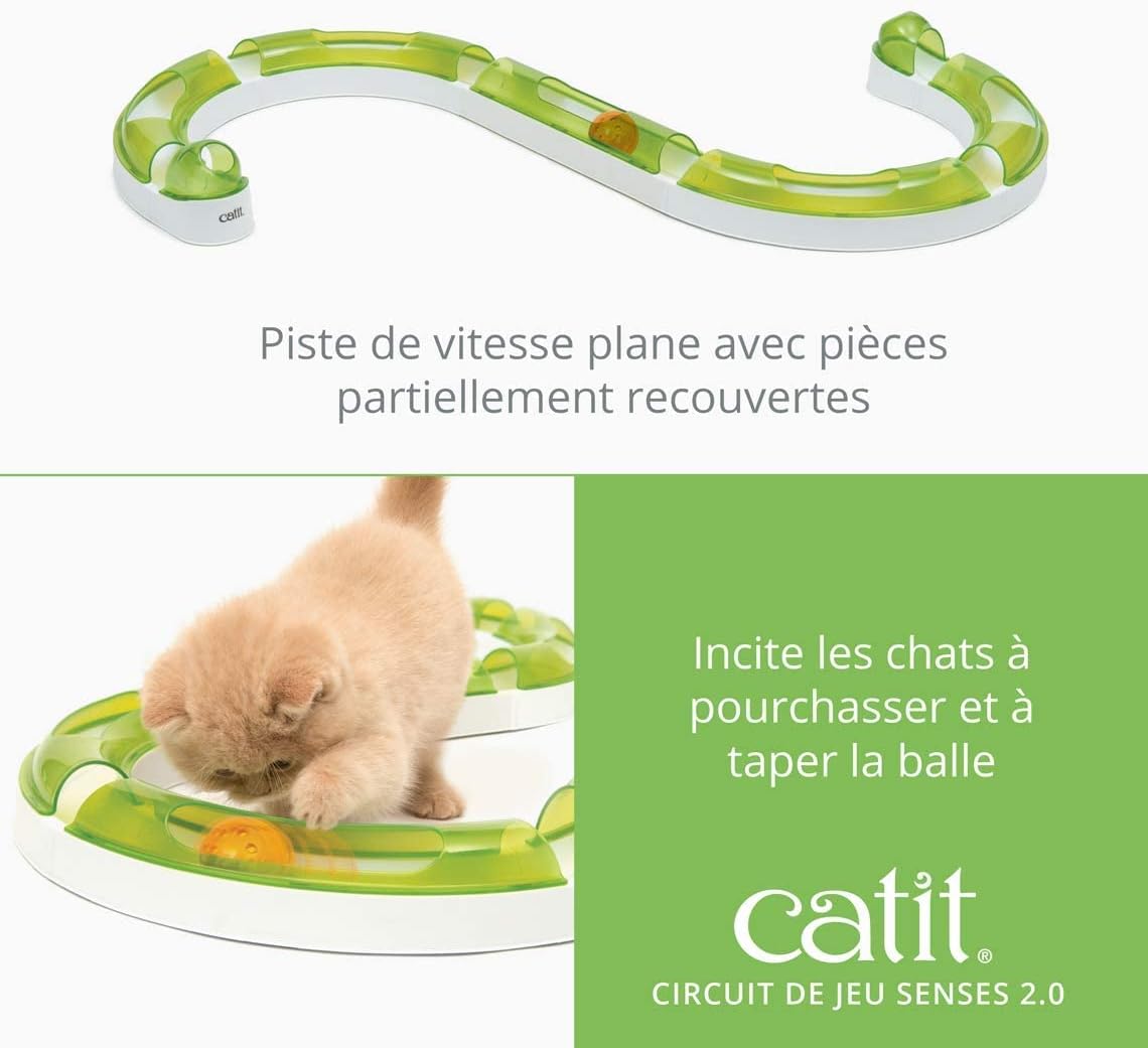 Cat tracking toy designed for all breed sizes to stimulate natural chasing instincts