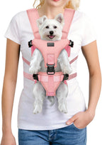 YUDODO Front Pet Carrier Backpack for Small Dogs, Secure and Breathable Mesh Travel Dog Carrier with Safety Belt, Ergonomic Support, Adjustable for Walking, Hiking (Black, M) - Image 9