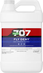 Formula 707 Fly Deny water based formula horse spray base and manufacturing details view
