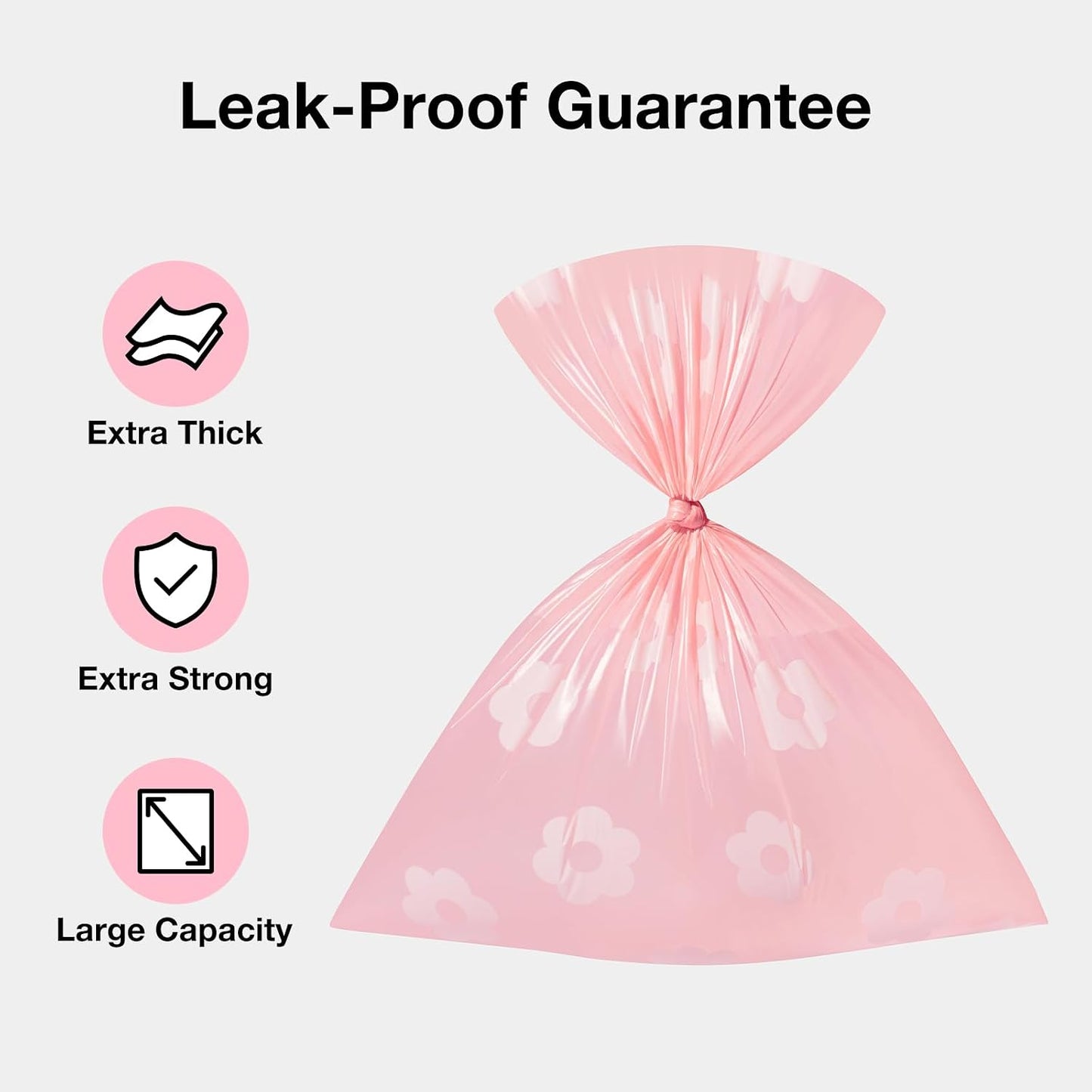VETRESKA pink pet waste bag holder showing clip attachment