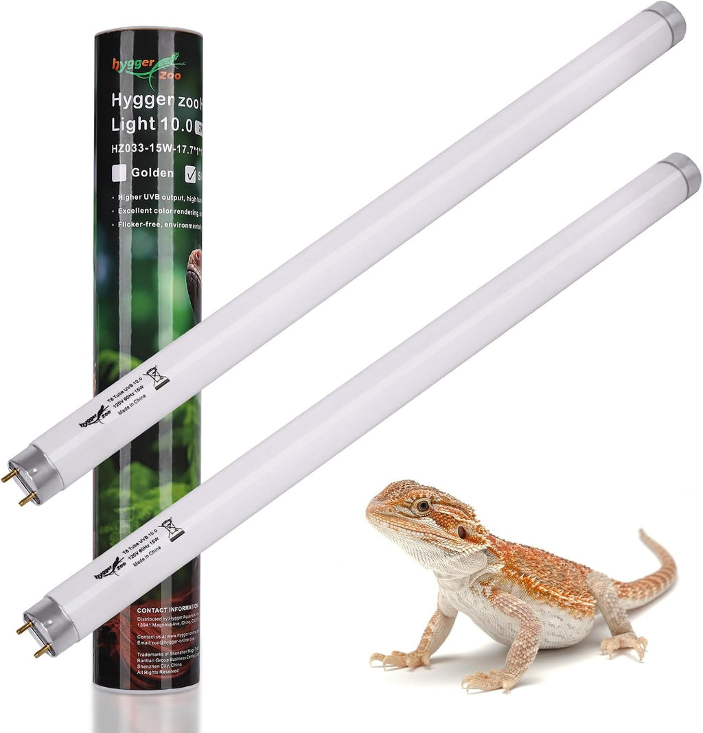 2-Pack UVB Reptile Light 10.0 Bulb 24W T5 Fluorescent Desert Lamp UVA for Bearded Dragon Tortoise Reptile & Amphibian - Image 13
