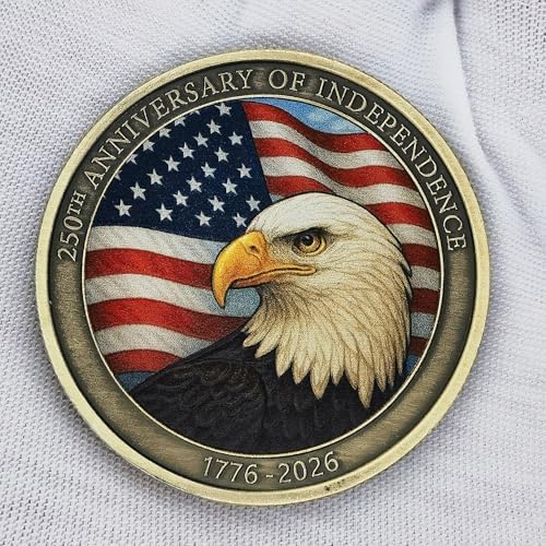 Close up view of the intricate high-relief engraving and vibrant enamel colors on the HYuMCCyhT American eagle coin