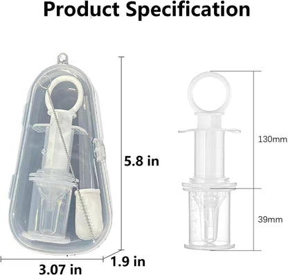 YIBIKEHO soft tip pet nursing bottle and syringe kit components laid out flat
