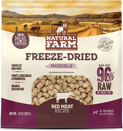 Natural Farm Freeze-Dried Chicken Patties for Dogs - 96% Raw Chicken & Organs, Complete Meal or Food Topper, Grain-Free, Gluten-Free, Probiotics for Digestion, All Life Stages - 14oz Bag - Image 10