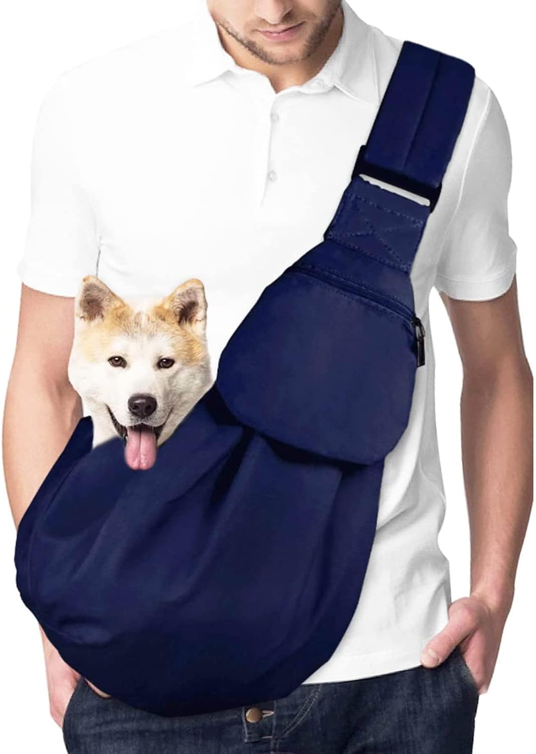 Lukovee adjustable dog sling for travel and daily walks