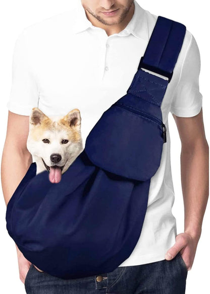 Lukovee adjustable dog sling for travel and daily walks