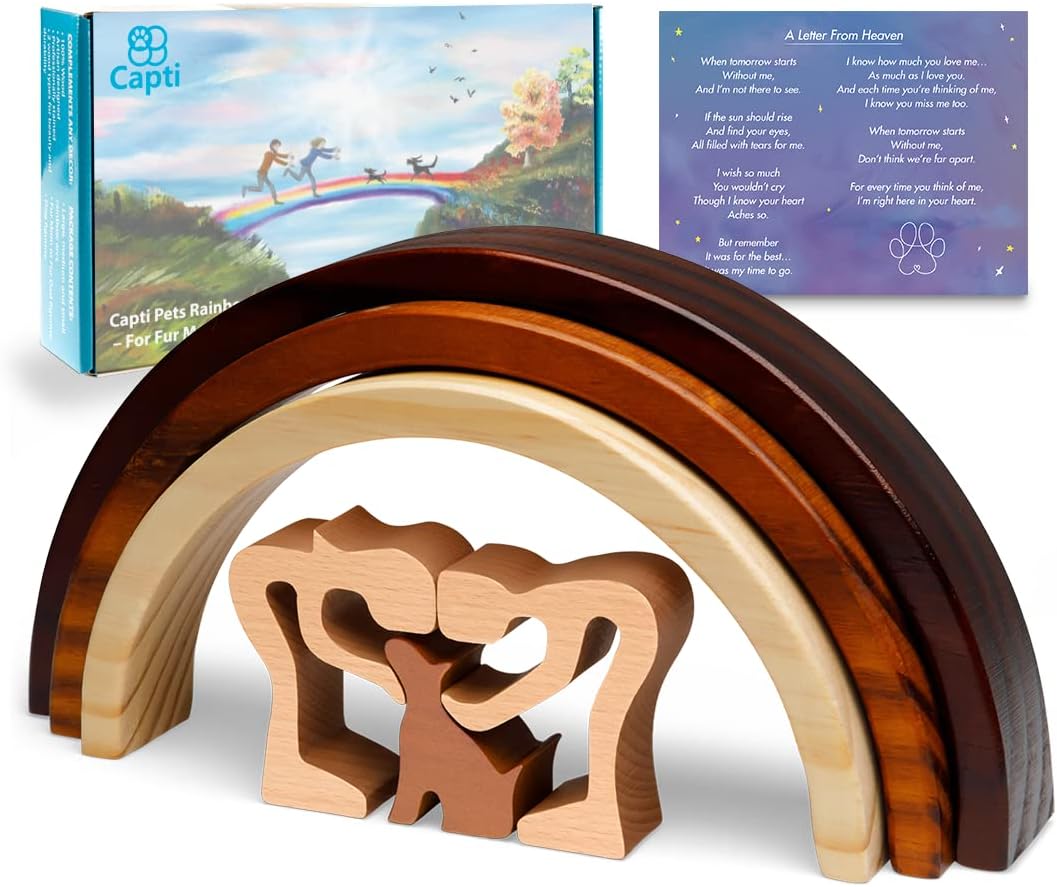 Capti Rainbow Bridge Cat Memorial Gifts - I'll Meet You at The Rainbow Bridge - Pet Loss Gifts, Bereavement, Sympathy Keepsake Cat Mom Gifts for Loss of Pet - Image 13