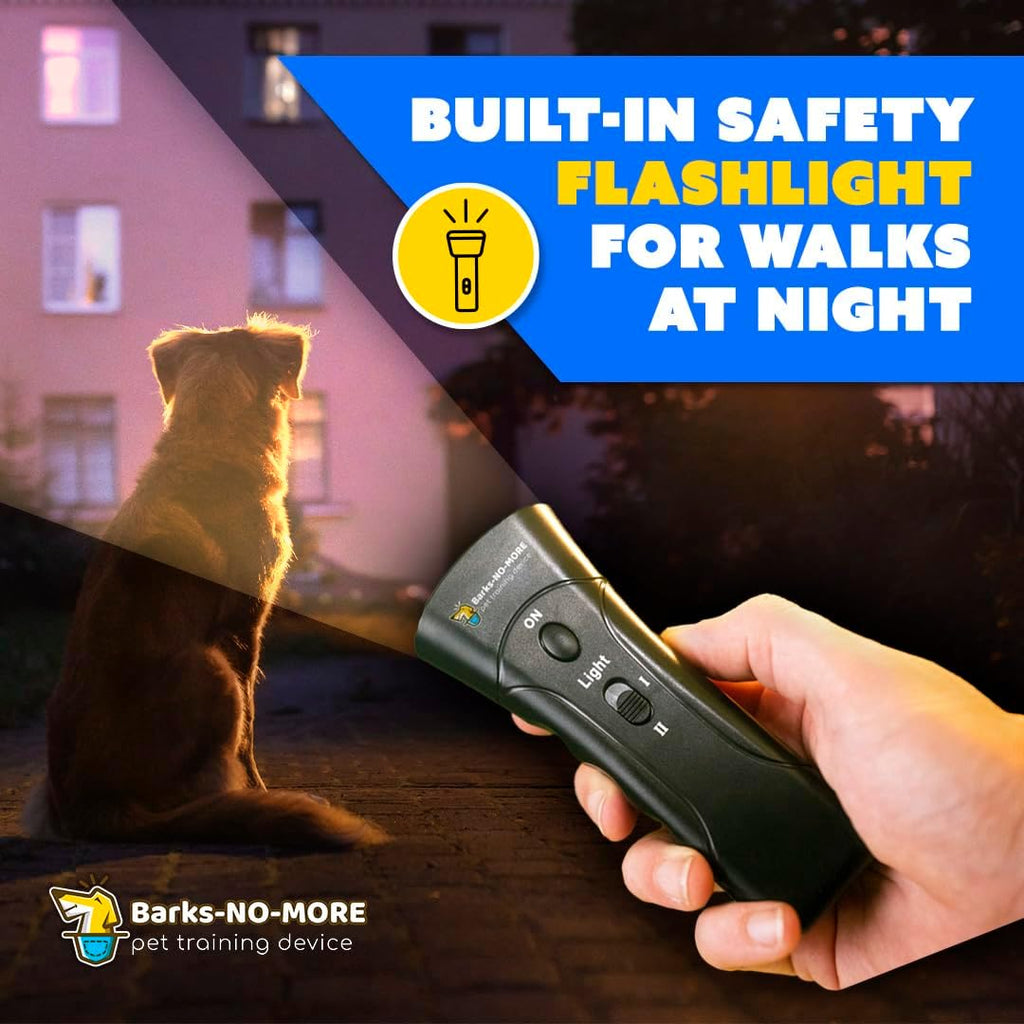 Close up of Barks No More bark deterrent device buttons