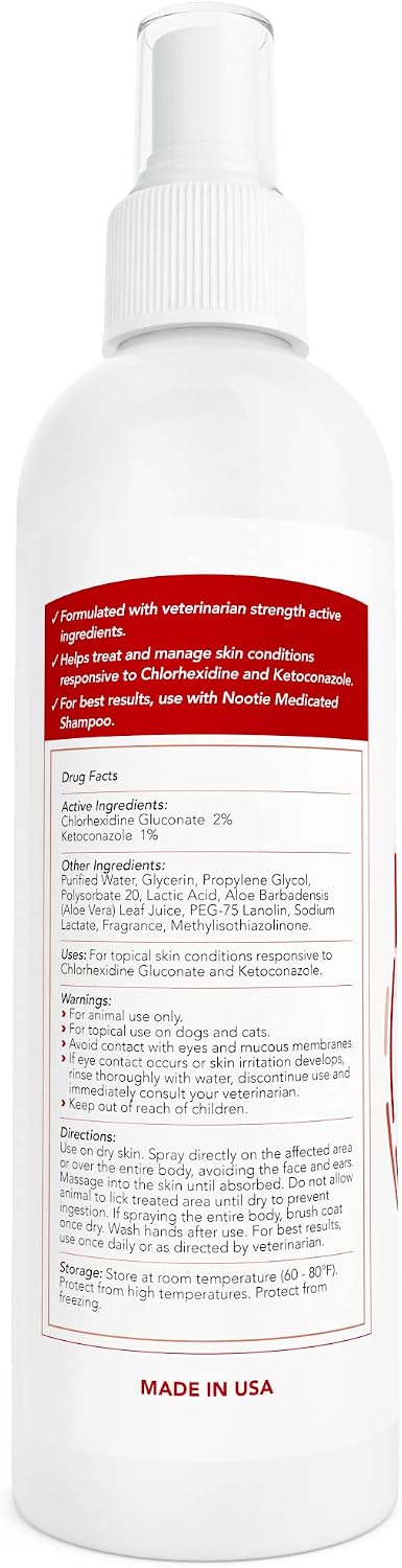 Nootie Medicated Pet Spray 8 fluid ounce bottle