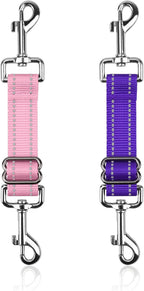 YUEPET 2 Pack 8.3 Inches Metal Dog Collar Safety Clips Heavy Duty Duble Ended Doggie Harness Collar Connector Stainless Steel Backup Clip for Dogs - Image 9