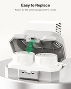 Close up of Dianu replacement filter packaging