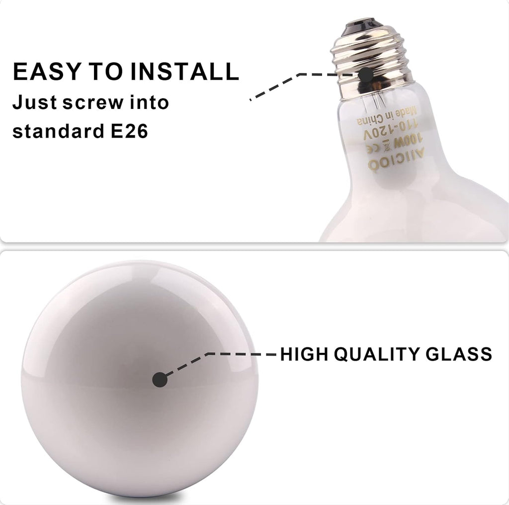 Aiicioo reptile bulb pack of two packaging angle