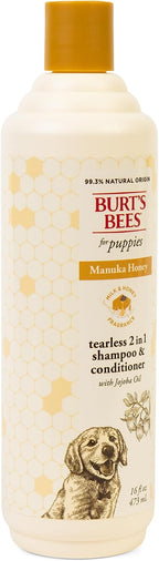 Burt's Bees for Pets Manuka Honey Tearless 2-in-1 Dog Shampoo and Conditioner, with Jojoba Oil, 95% Natural Origin, Free of Sulfates, Milk and Honey Scent, 16 Fl Oz - Image 9