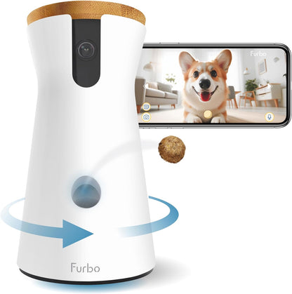 Furbo Mini 360 degrees 2K QHD Pet Camera: Basic See, Talk & Toss Features, No AI Alerts, No Subscription Required, Dog & Cat Rotating Treat Dispenser w/Phone App, Smart Indoor Cam, 2-Way Audio & Night Vision - Image 10