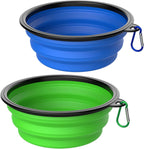 Collapsible Dog Bowls [3 Pack] 34 oz, Travel Dog Bowls, Pet Bowl Portable Foldable Water Food Feeding Dishes with Carabiner Clip for Traveling Hiking Walking-Red & Orange & Yellow - Image 9