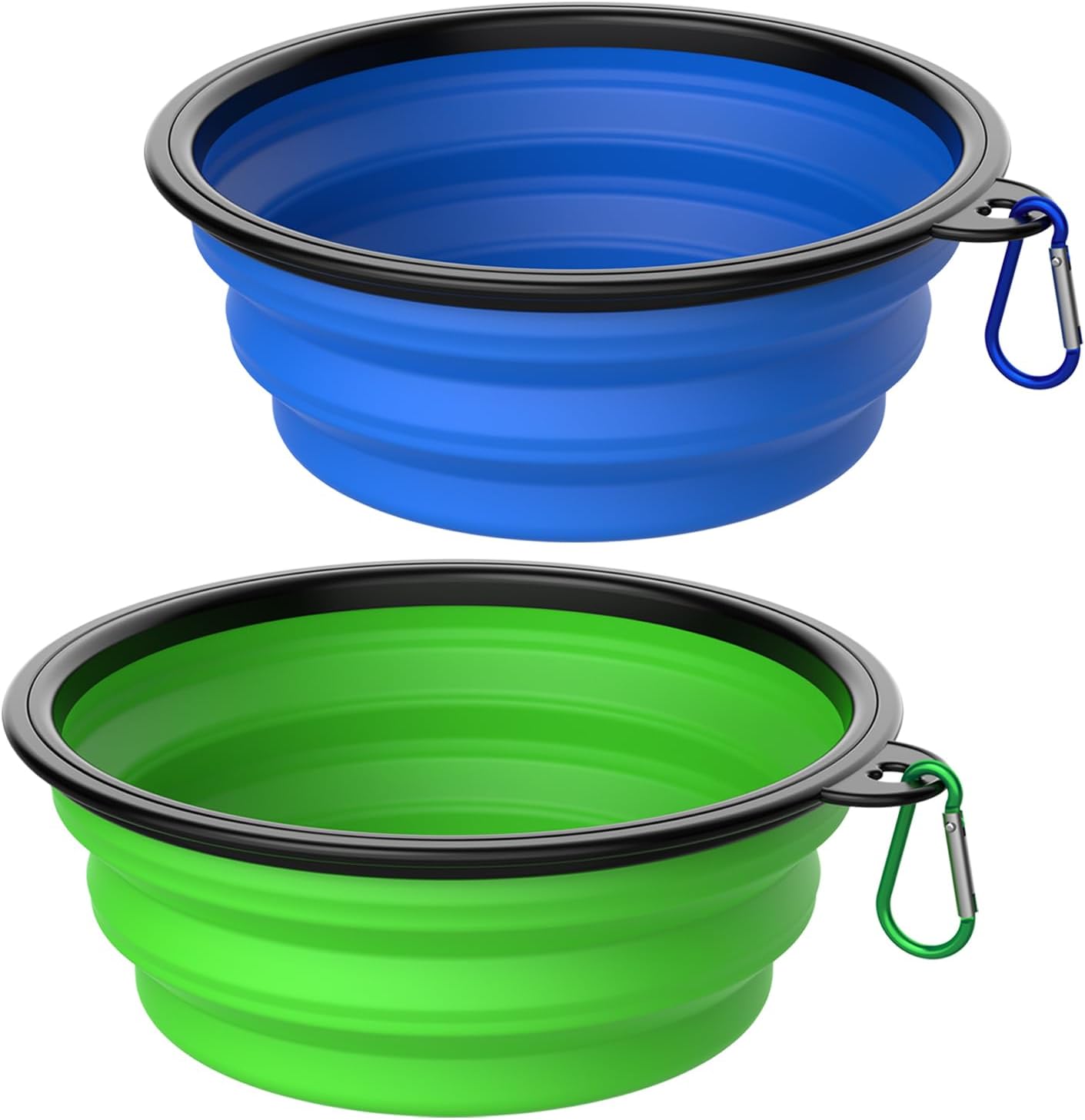 Collapsible Dog Bowls [3 Pack] 34 oz, Travel Dog Bowls, Pet Bowl Portable Foldable Water Food Feeding Dishes with Carabiner Clip for Traveling Hiking Walking-Red & Orange & Yellow - Image 9