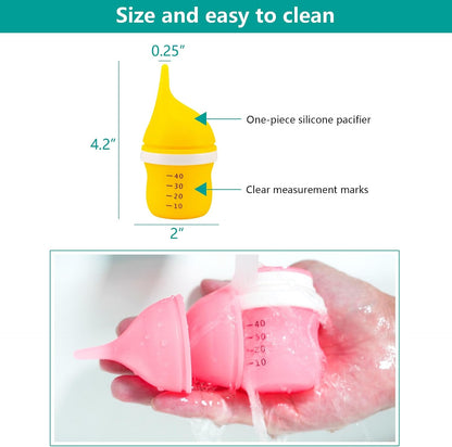 Full product packaging view of the YeulYuuri forty milliliter yellow pet feeder.