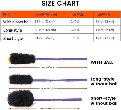 Interactive sheepskin dog tug toy being used for pet drive and agility training