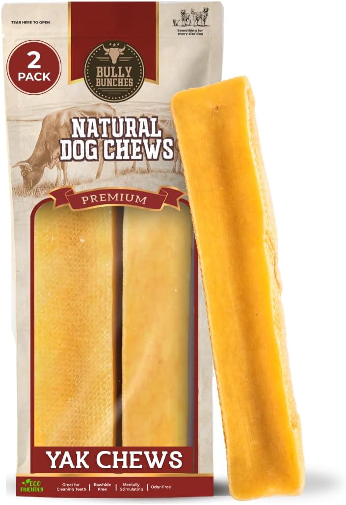 Bully Bunches Mega Authentic Yak Cheese Himalayan Chews for Giant Dogs & Super Aggressive Chewers - All Natural Dog Treat Dental Chews, Made with Real Yak Milk - Lactose & Rawhide Free (2 PK) - Image 15