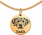 Custom Pet Portrait Necklace with Photo & Name - Dog or Cat Memorial Jewelry for Women or Men, Personalized Engraved Round Disc for Cat Loss, Dog Moms & Animal Lovers, Birthday, Christmas, Mothers Day - Image 11