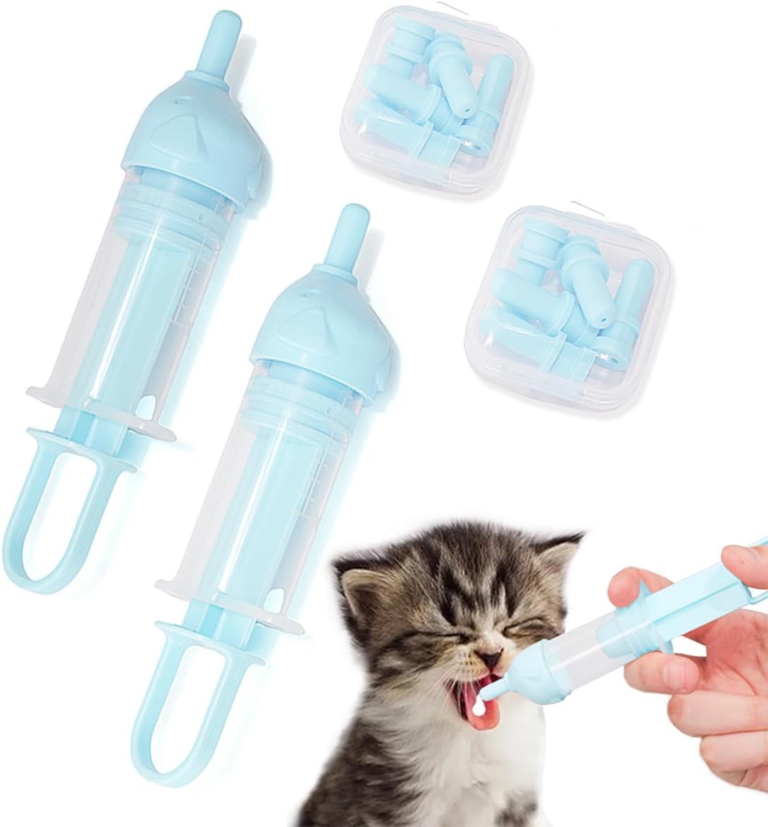 Premium imported pet care feeding syringes with soft flexible tips for stress-free nursing.