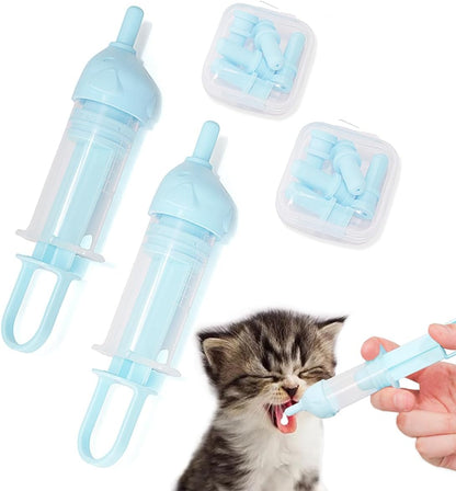 Premium imported pet care feeding syringes with soft flexible tips for stress-free nursing.