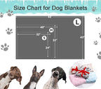 Stuffed washable pet blanket spread out flat to show full medium dimensions