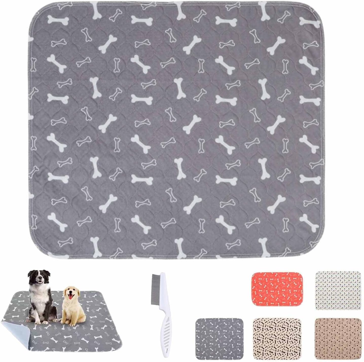 The Home Talk Furthrive dog pee pad front view grey design