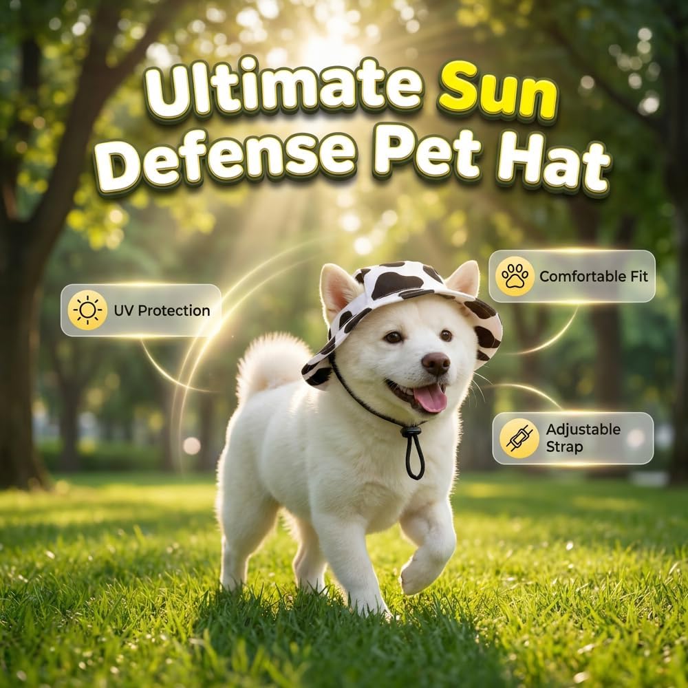 Orange pet hat with ear holes close up