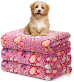 1 Pack 3 Blankets Fluffy Premium Fleece Soft Pet Blanket Flannel Throw for Cat Dog Puppy (Small 23x16'', Paw-White/Pink/Brown) - Image 12