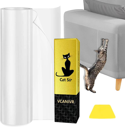 Vcanivr Cat Couch Protector front view on furniture