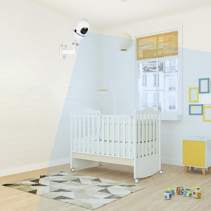 Aoztsun baby monitor mount installed on wall with camera attached