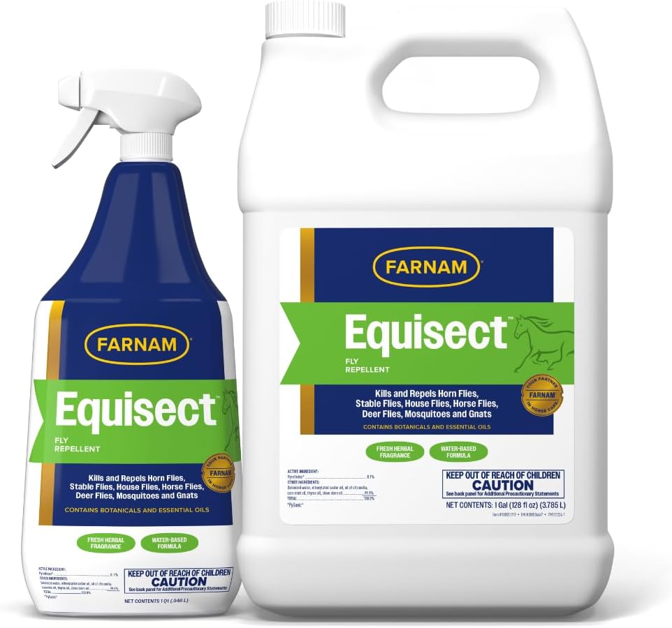 Farnam Equisect Botanical Fly Repellent for Horses, Dogs and Cats, 32 Ounces, Quart Spray (Pack of 2) - Image 13