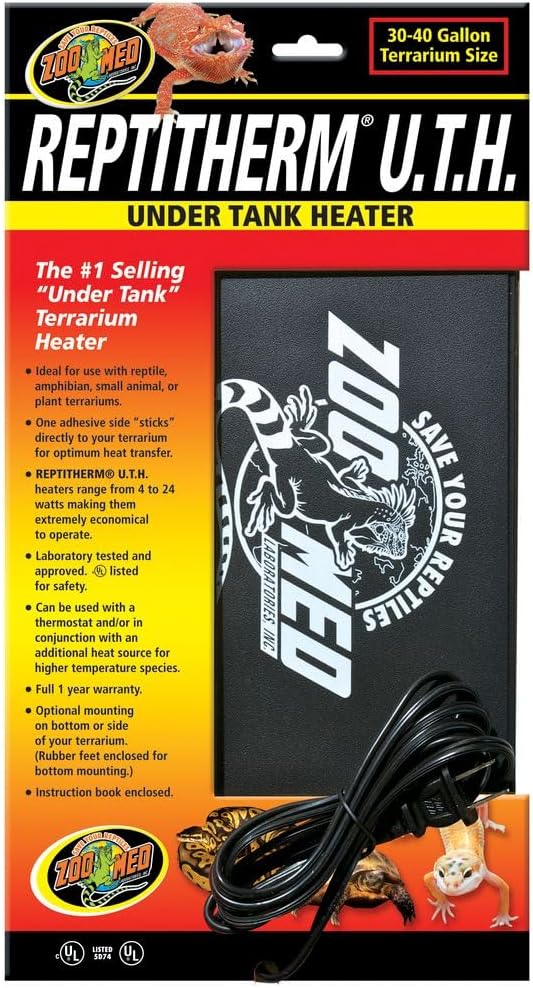 Zoo Med ReptiTherm Under Tank Heater Medium 16 Watts heating pad for reptile terrarium