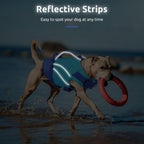 Waterproof nylon dog swimming vest with quick release buckles