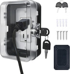 Pilispark child proof outlet lock box front view black