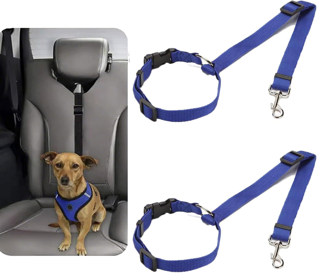 2 Pack Dog Cat Safety Seat Belt Vehicle Seatbelts Adjustable Black - Image 9