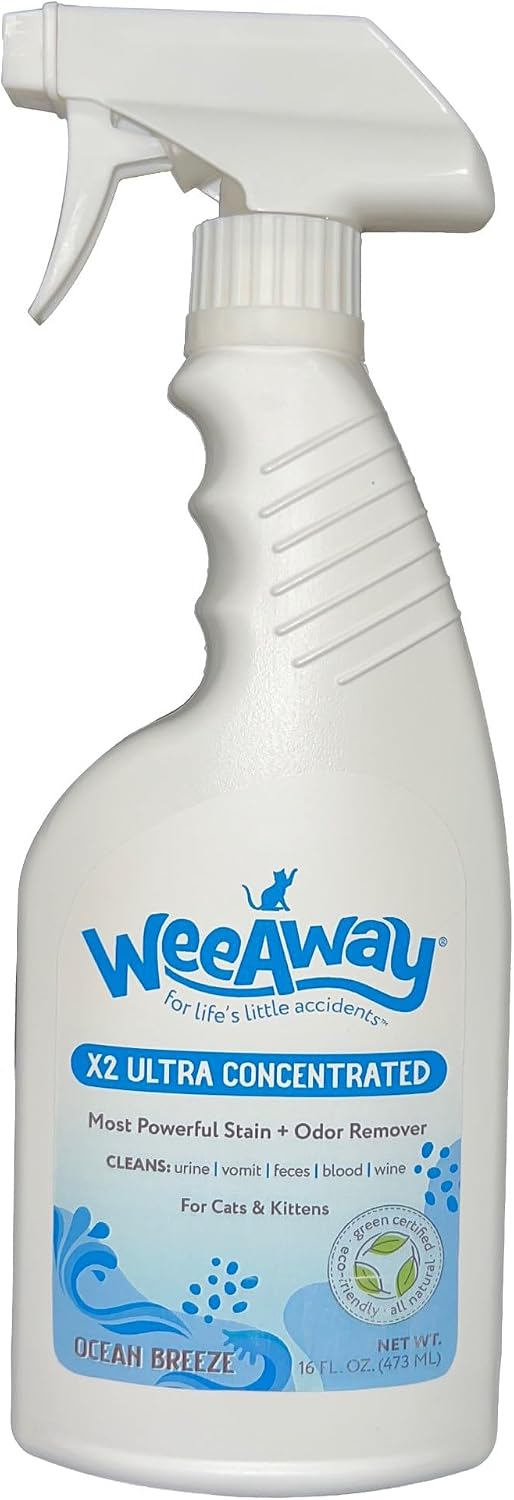 Wee Away X2 ultra concentrated cat spot cleaner for household surfaces