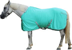 Leaforest horse fleece blanket front view green color