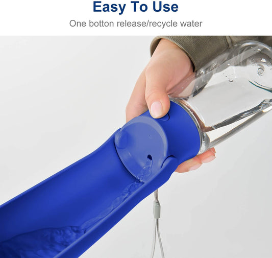 WePet puppy water bottle with expanded drinking bowl attachment