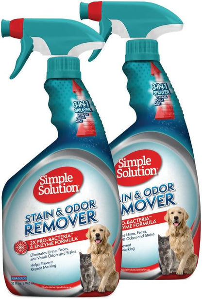 Simple Solution Stain & Odor Eliminator for Pets, Carpet Deodorizer, Enzyme Pet Odor Eliminator for Home, Stain Remover for Cat & Dog Pee, Urine Destroyer, Carpet Cleaner Spray, Gallon - Image 10
