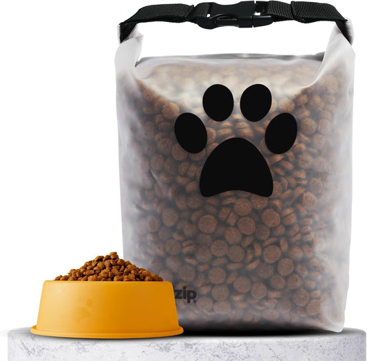Rezip Roll Top Pet Food Storage Bag 14 Cup front view