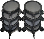 Package layout displaying the air stone disc and suction cup accessories