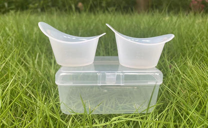 Close up of BPA-free silicone material used in Boyizupha eye cups
